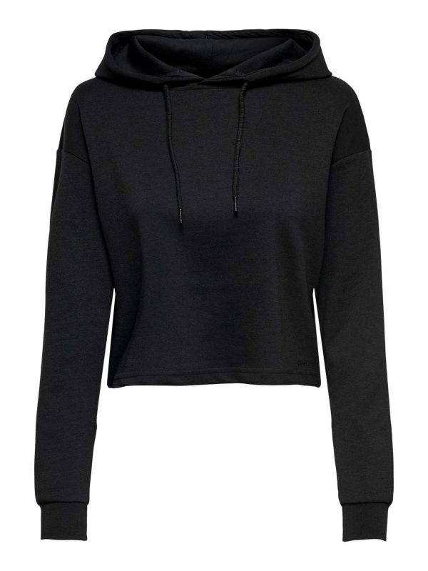 ONLY PLAY Cropped hoodie Dames Zwart