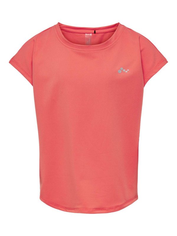 Only play sportshirt meisjes coral