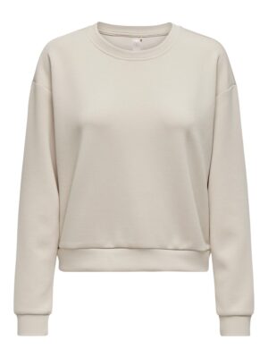 cropped trui creme