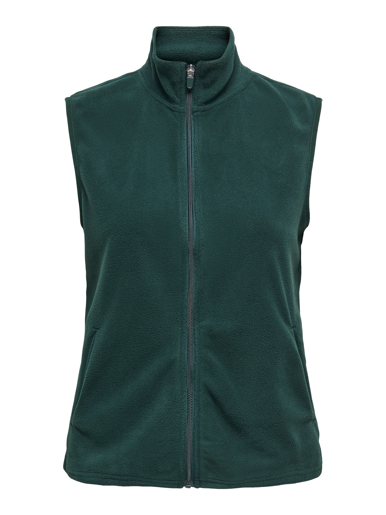 fleece bodywarmer donkergroen