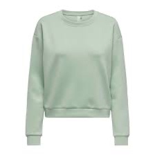 cropped trui frosty green